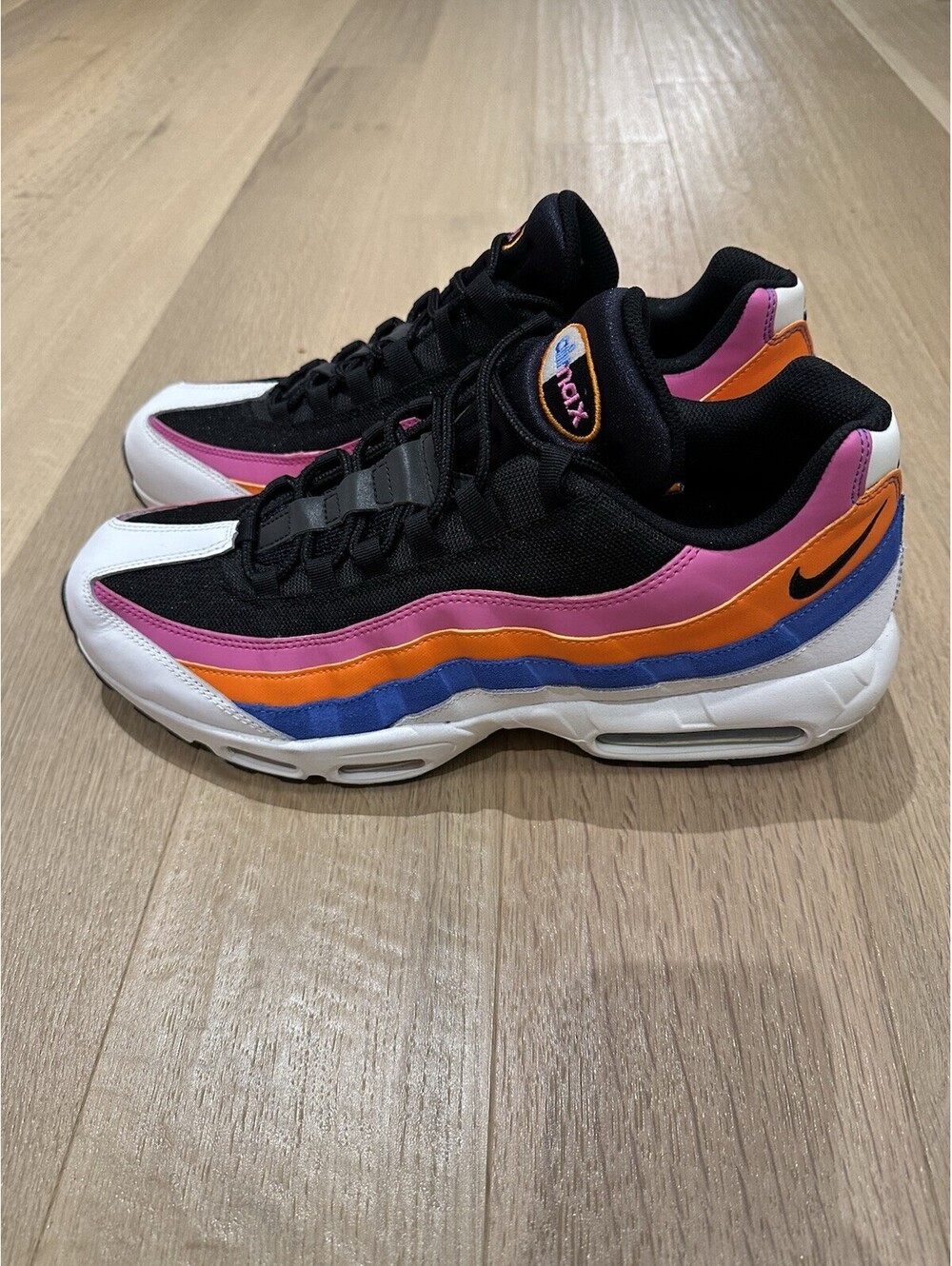 NIKE AIR MAX 95 ESSENTIAL WHITE/BLACK-MAGMA ORANGE Men’s 14